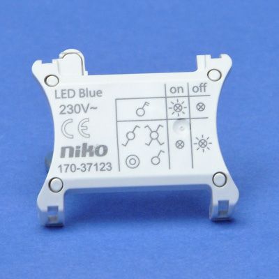 Niko 170-37123 Led verlichtingseenheid 230V, blauw, aut. aansluiting