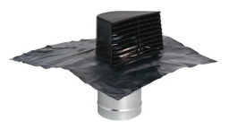 Aldes 11022042 Dakkap bruin voor ventilatie + loodslap (D125mm -150mm)