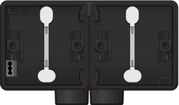 Niko 761-84802 Hydro doos 2-V 2ing zwart
